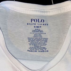 Polo T-shirt, size S, white.
